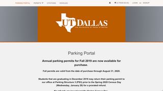 
                            10. The University Of Texas At Dallas - Parking Portal