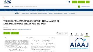 
                            8. THE USE OF MACAULEY'S BRACKETS IN THE ANALYSIS OF ...