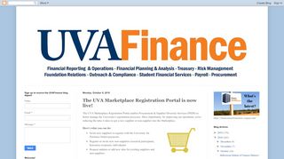 
                            9. The UVA Marketplace Registration Portal is now live! - UVA Finance