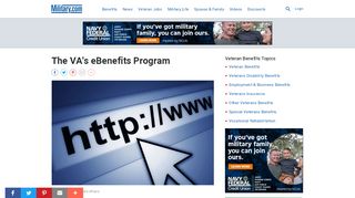 
                            3. The VA's eBenefits Program | Military.com