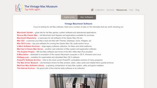 
                            3. The Vintage Mac Museum » Mac Software