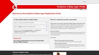 
                            6. the Vodafone 2-Step Login Registration Portal - Vodafone Group CA