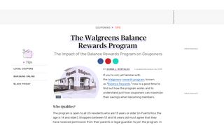 
                            5. The Walgreens Balance Rewards Program