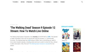 
                            9. The Walking Dead Live Stream: Watch Season 9 …