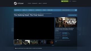 
                            6. The Walking Dead: The Final Season on Steam