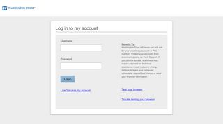 
                            2. The Washington Trust Company | Login