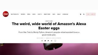 
                            4. The weird, wide world of Amazon's Alexa Easter eggs - CNET