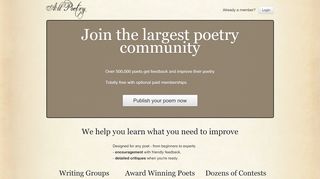 
                            4. The World's Largest Poetry Site - Discussion ... - AllPoetry