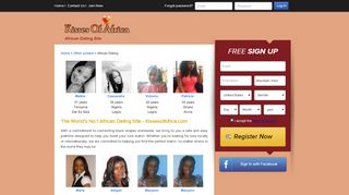 
                            4. The World's No.1 African Dating Site - KissesofAfrica.com