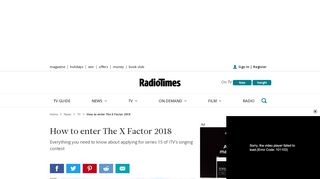 
                            4. The X Factor 2018: How to apply, application form, how to be ...