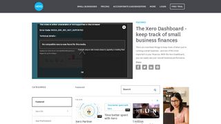 
                            3. The Xero Dashboard - keep track of small business finances ...