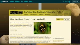 
                            6. The Yellow Sign (the symbol) | The Yellow Site | …
