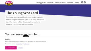 
                            7. The Young Scot Card | Young Scot
