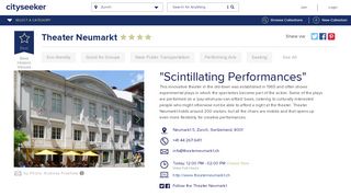 
                            1. Theater Neumarkt, Zurich | cityseeker