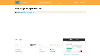 
                            6. Thecampfire.apm.edu.au: CAS Login - easycounter.com