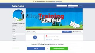 
                            7. TheDogTrainingSecret.com - Reviews | Facebook