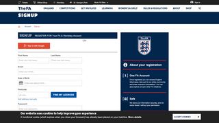 
                            4. thefa.com account signup - Football Association