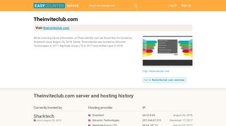 
                            5. Theinviteclub.com server and hosting history