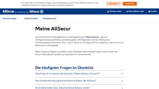 
                            2. Thema Meine AllSecur: Alle Fragen & Antworten | AllSecur