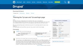 
                            2. Theming the ?q=user and ?q=user/login page ... - Drupal