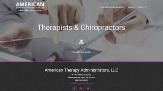 
                            4. Therapists & Chiropractors | Web Portals | ATA