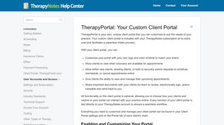 
                            4. TherapyPortal: Your Custom Client Portal - TherapyNotes Help Center