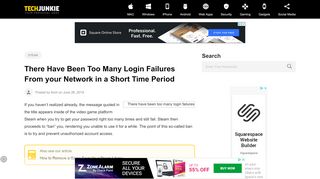 
                            7. There Have Been Too Many Login Failures From your ...