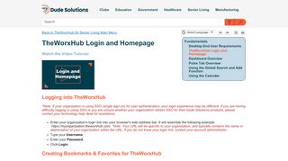 
                            2. TheWorxHub Login and Homepage