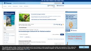 
                            7. Thieme E-Journals - Zeitschrift für Palliativmedizin ...