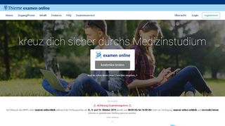 
                            8. Thieme examen online - Willkommen