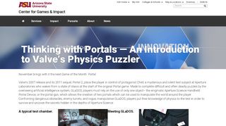 
                            6. Thinking with Portals — An Introduction to Valve's Physics Puzzler ...