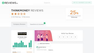 
                            9. thinkmoney Reviews - Read 3 Genuine Customer Reviews