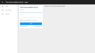 
                            9. Third Avenue Baptist Church: Login