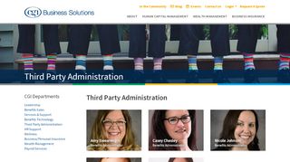 
                            2. Third Party Administration - CGI Business Solutions