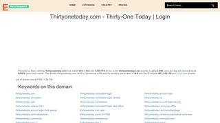 
                            9. Thirtyonetoday.com - Thirty-One Today | Login