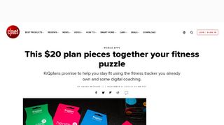 
                            2. This $20 plan pieces together your fitness puzzle - CNET