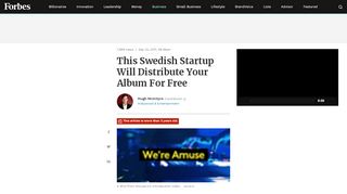 
                            5. This Swedish Startup Will Distribute Your Album For Free