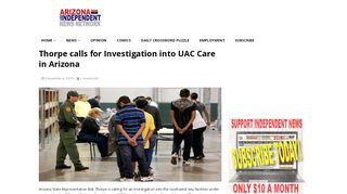 
                            4. Thorpe calls for Investigation into UAC Care in Arizona – Arizona Daily ...