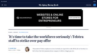 
                            9. Thousands of Telstra (ASX: TLS) staff members to go on strike on ...