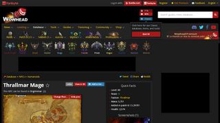
                            2. Thrallmar Mage - NPC - World of Warcraft - Wowhead