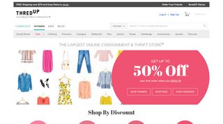 
                            2. thredUP | The Largest Online Consignment & Thrift Store