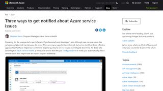 
                            6. Three ways to get notified about Azure service issues | Blog | Microsoft ...
