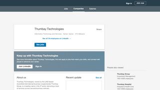 
                            7. Thumbay Technologies | LinkedIn