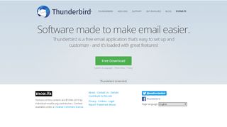 
                            5. Thunderbird — Software made to make email easier. — Mozilla