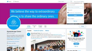 
                            6. thyssenkrupp Career (@thyssenkruppjob) | Twitter