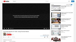 
                            3. TIA Portal Siemens S7 1200 - Using Function Blocks - YouTube
