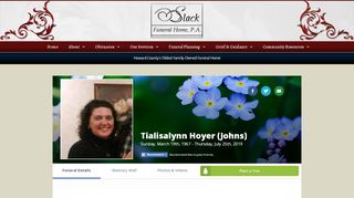 
                            7. Tialisalynn Hoyer Obituary - Ellicott City, MD | - Slack Funeral Home, P.A.