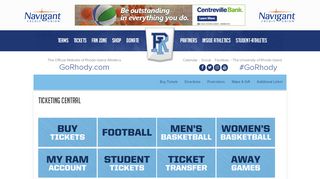 
                            5. Ticketing Central - Rhode Island - GoRhody.com