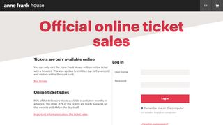 
                            1. Tickets | Anne Frank House - Official online ticket sales