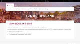 
                            7. Tickets - Festival - Tomorrowland